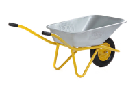 Тачка садово-строительная одноколесная 100л, 180кг, колесо воздушное 4х8'' СИЛА