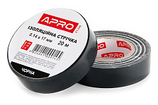 Изоляционная лента черная 0.14х17мм 10м (пачка, кратно 10шт) APRO