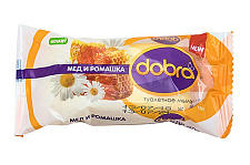 Мыло туалетное твёрдое косметическое ТМ Dobra Мёд и ромашка 60г