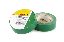 Изоляционная лента зеленая 0.17х18мм 20м (пачка, кратно 10шт) UNIFIX