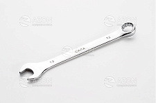Ключ рожково-накидной полированный CrV 15мм СИЛА