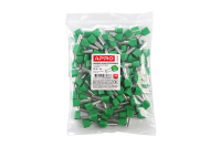 Наконечник втулочный с изолицией для двух проводов ТО 6/14 зеленый (пач 100шт) APRO