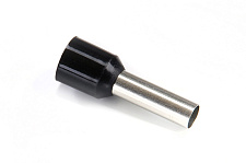 Наконечник с изолицией втулочный E 6/12 черный (пач 100шт) APRO