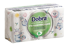 Мыло туалетное твёрдое детское 5*70г  экопак ТМ Dobra с D-пантенолом и экстрактом алое