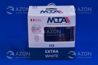 Лампа автомобильная H3 12V 55W PK22S EXTRA WHITE (2шт) (ближняя/дальняя, противотуманная) MTA