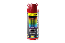 Эмаль универсальная акриловая премиум RAL 3009 Красный окислов гл. 400мл UNIFIX