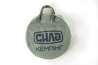 Сковорода туристическая с бортом 30мм, крышкой и чехлом, 400мм толщина 4мм СИЛА