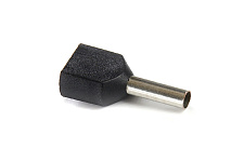 Наконечник втулочный с изолицией для двух проводов ТО 1.5/12 черный (пач 100шт) APRO