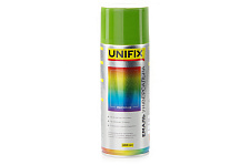 Эмаль акриловая универсальная RAL 6010 Зеленый травяной гл. 400мл UNIFIX
