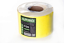 Бумага шлифовальная APRO P120 115мм*50м рулон (бумажная основа)