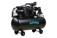 Компресор трьохциліндровий пасовий OFBD-100X 8Бар 3.0кВт 530л/хв 100л (2 крана) + Олива 0,8л APRO Компрессор трехцилиндровый ременный OFBD-100X 8Бар 3.0кВт 530л/мин 100л (2 крана) + Масло 0,8л APRO