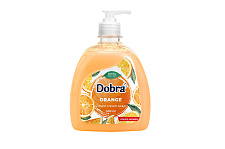 Крем-мыло туалетное жидкое Апельсин 500мл с дозатором Dobra
