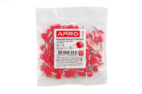 Наконечник с изолицией втулочный для двух проводов ТО 1/10 красный (пач 100шт) APRO