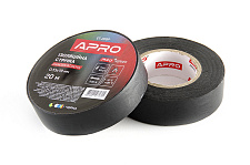 Изоляционная лента черная мат. 0.13х19 мм 20 м (самозагасающая) APRO PRO