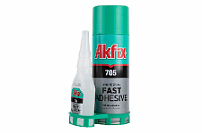 Клей с активатором для МДФ и дерева Akfix 100мл+25мл (в коробке)