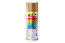 Эмаль акриловая универсальная RAL 1036 Золото гл., 400мл UNIFIX