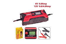 Зарядное устройство 6-12V 0.8-4.0A 3-120AHR LCD Импульсное (VL-144) VOIN