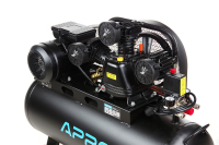 Компресор трьохциліндровий пасовий OFBD-100X 8Бар 3.0кВт 530л/хв 100л (2 крана) + Олива 0,8л APRO Компрессор трехцилиндровый ременный OFBD-100X 8Бар 3.0кВт 530л/мин 100л (2 крана) + Масло 0,8л APRO