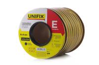 Уплотнитель самоклеющийся Е 9х4мм профиль 150м, черный UNIFIX