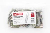 Дюбель для піно- і газобетону 5*30 цинк жовтий (ящ. 3000 шт.) APRO Дюбель для пено- и газобетона 5*30 цинк жёлтый (ящ. 3000 шт.) APRO