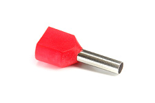 Наконечник с изолицией втулочный для двух проводов ТО 1/10 красный (пач 100шт) APRO