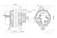 Генератор ЗАЗ 1102 "Таврия", 1103 "Славута", 1105 , Daewoo Sens "Сенс" (80А) АТЕК Генератор ЗАЗ 1102 "Таврия", 1103 "Славута", 1105 , Daewoo Sens "Сенс" (80А) АТЭК