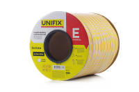 Уплотнитель самоклеющийся Е 9х4мм профиль 150м, белый UNIFIX