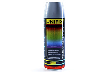 Эмаль универсальная акриловая премиум серебро глянец 400мл UNIFIX