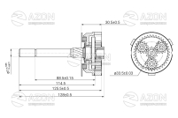 Купить Комплект шестерен редуктора стартера ГАЗ 24, 2410, 2410 (ЗМЗ 402), 2705, 3102, 31029, 3110, 3110 (ЗМЗ 406) АТЭК