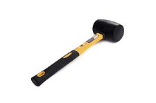 Киянка резиновая с фибергласовой рукояткой 450гр СИЛА