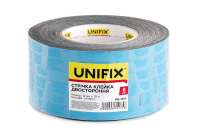 Лента клейкая двухсторонняя на вспененной основе 12мм*10м чёрная UNIFIX