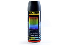Эмаль универсальная акриловая премиум RAL9005 черный мат 400мл UNIFIX