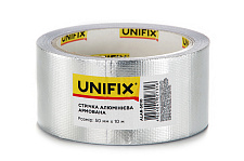 Лента клейкая алюминиевая армированная 50мм 10м UNIFIX
