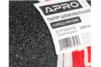 Папір шліфувальний тканинний Ultra витривалий (карбід кремнію) 200мм*5м P36 APRO Бумага шлифовальная тканевая Ultra выносливая (карбид кремния) 200мм*5м P36 APRO