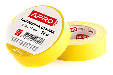 Изоляционная лента желтая 0.14х17мм 20м (пачка, кратно 10шт) APRO