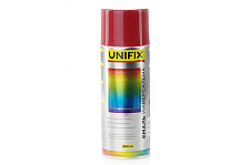 Эмаль акриловая универсальная RAL 3001 Сигнальный красный гл. 400мл UNIFIX