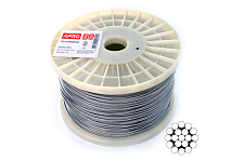 Трос 1мм DIN 3053 (1х19) нержавеющий А2 200м APRO