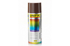 Эмаль акриловая универсальная RAL 8028 Коричневый камуфляжный гл. 400мл UNIFIX