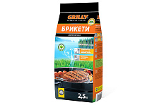Брикеты древесноугольные 2,5кг Grilly