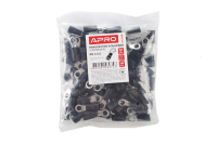 Наконечник с изолицией кольцевой RV 3.5-4 черный (пач 100шт) APRO