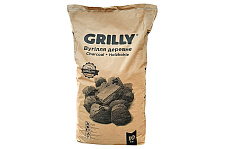 Уголь древесный ресторанный 10кг Grilly