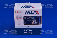 Лампа автомобильная H7 12V 55W PX26D EXTRA WHITE (2шт) (ближняя/дальняя, противотуманная) MTA