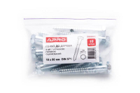 Шуруп до дерева із шестигранною головкою 10*120 DIN 571 цинк білий (ящ 200шт) APRO Шуруп для дерева с шестигранной головкой 10*120 DIN 571 цинк белый (ящ 200шт) APRO