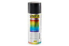 Эмаль акриловая универсальная RAL 9005 Черный мат. 400мл UNIFIX