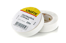 Изоляционная лента белая 0.17х18мм 10м (пачка, кратно 10шт) UNIFIX