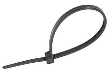 Стяжка кабельная 4х250 черная (пач 100шт) UNIFIX