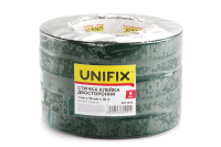Лента клейкая двухсторонняя на вспененной основе 19мм*10м чёрная UNIFIX