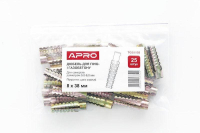 Дюбель для пено- и газобетона  8*38 цинк жёлтый (ящ. 1200 шт.) APRO