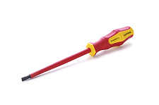 Отвертка диэлектрическая PH2x100 CrV (Phillips) обрезиненная APRO