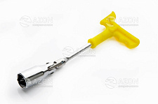 Ключ свечной 16x250мм (профессиональный с усиленной ручкой) СИЛА